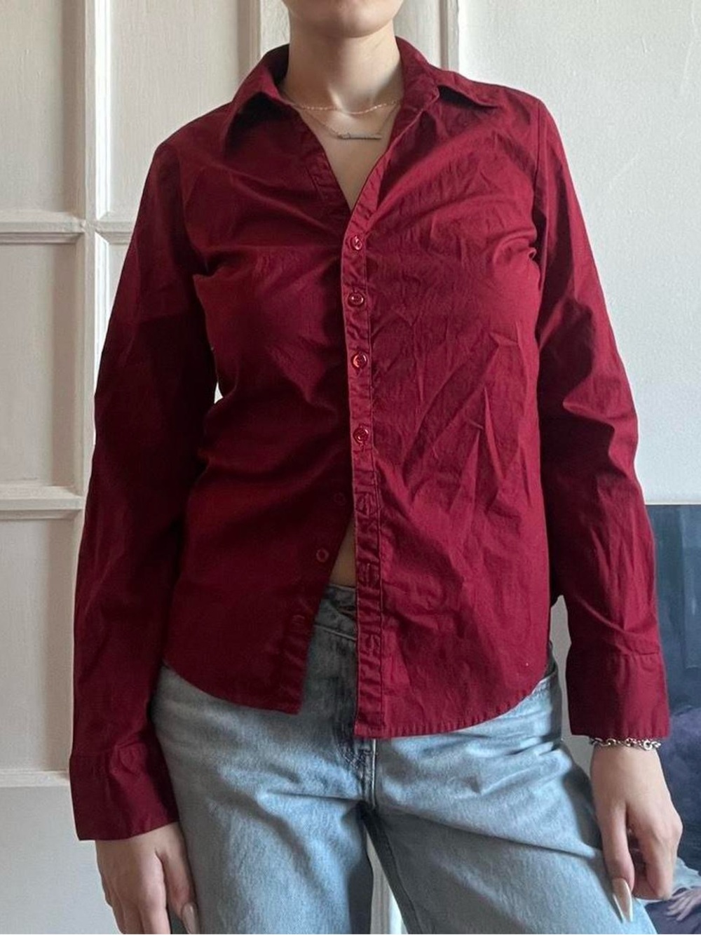 Size Small Red Button Down Shirt